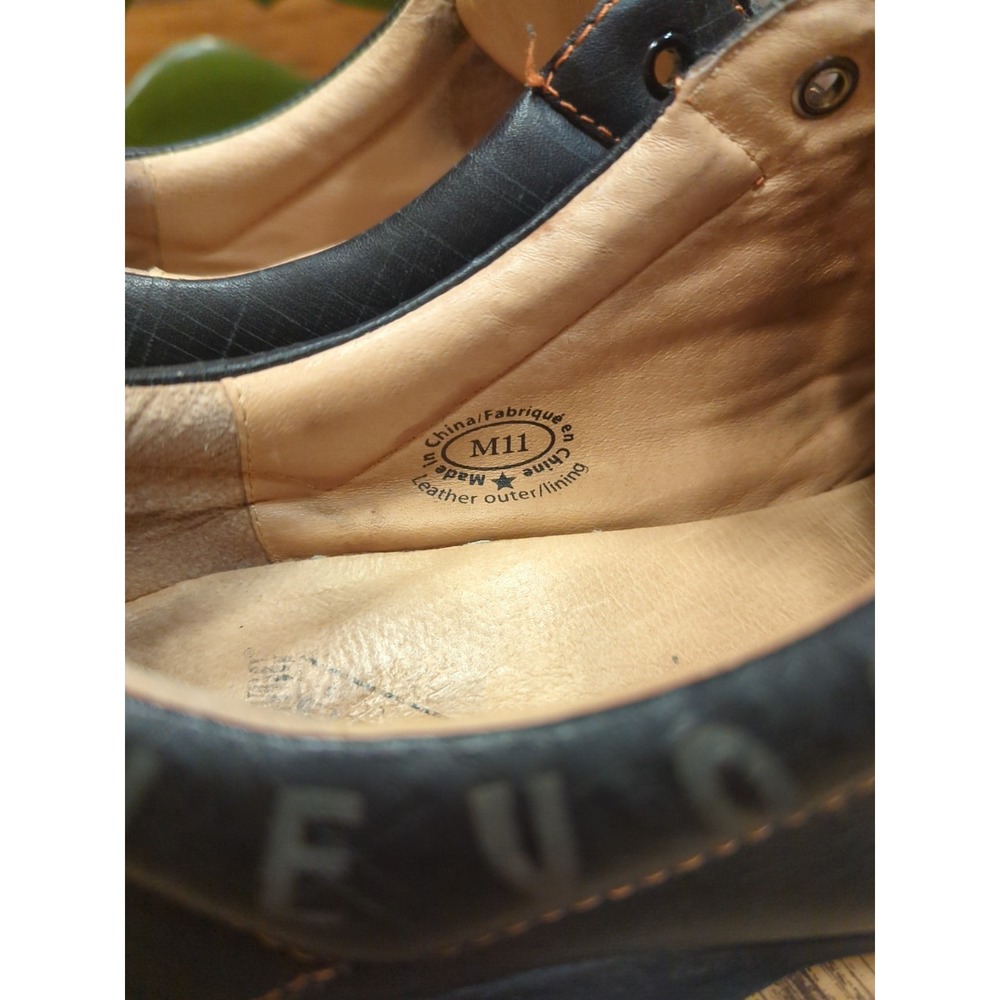 Vintage John Fluevog Men's Black Square Toe Leather Shoe Size 11 **NEEDS LACES*" - Picture 7 of 9